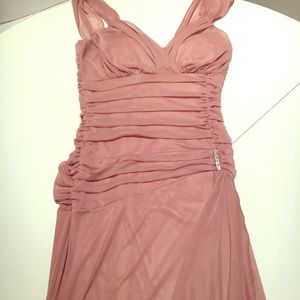Long pink/nude dress